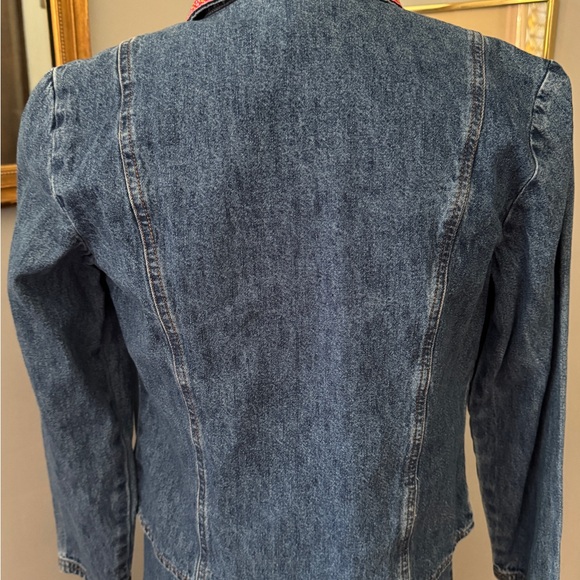 Vintage 1990/ 2000s Denim Embroidered Dress and Jean Jacket - Picture 8 of 12